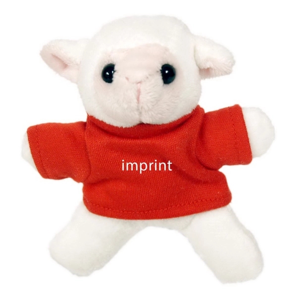3" Lamb Magnet with Shirt and One Color Imprint - Image 1