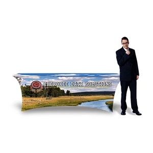 6 ft Dye Sublimated Stretch Tablecloth - Full Digital