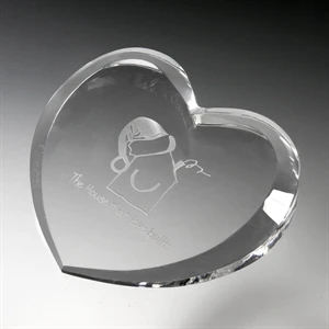 Award-Heart Paperweight
