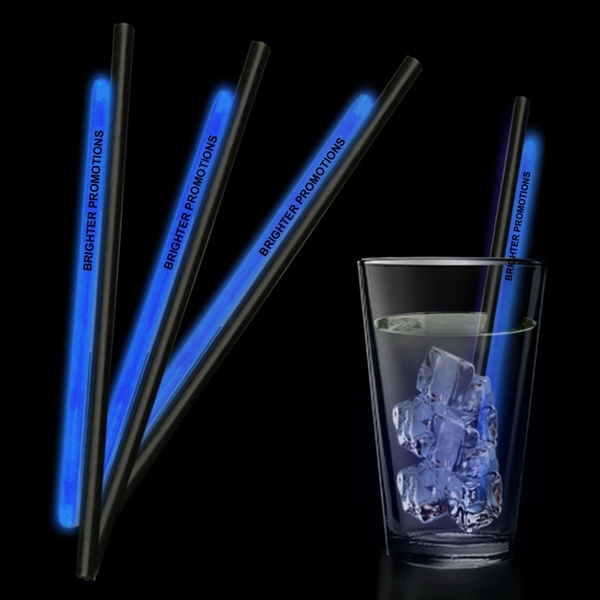 Blue 9&quot;Light Up Glow Straw