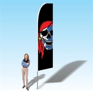 15ft. Advertising Banner Flag - Pirate/Jolly Roger
