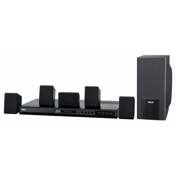 100W Home Theater System w/Blu-Ray Player