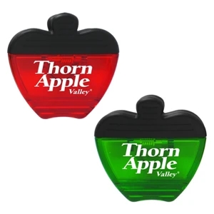 Apple Shaped Translucent Memo Clip With Magnet on Back