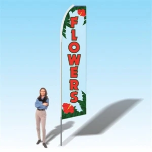 15FT Flowers Advertising Banner Flag