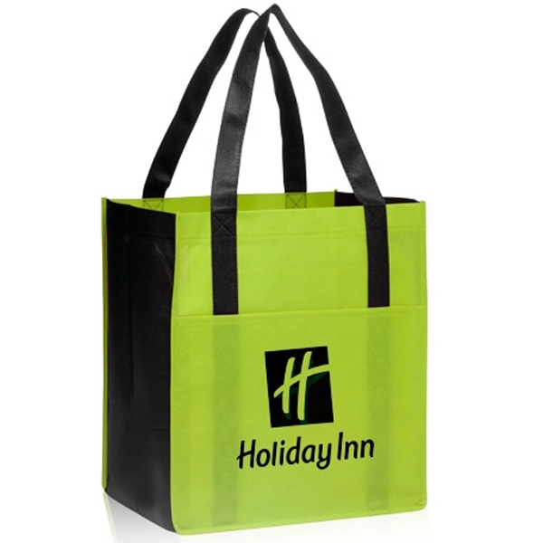 Non-Woven Shoppers Pocket Tote Bags - Image 5