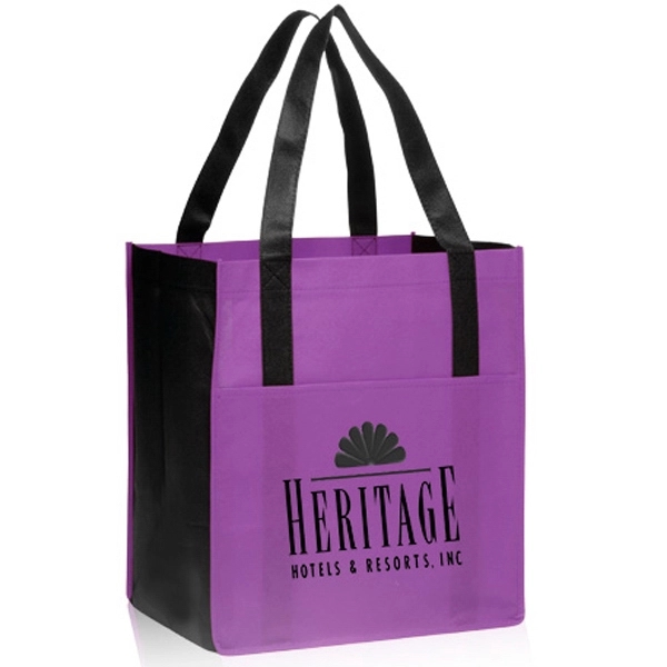 Non-Woven Shoppers Pocket Tote Bags - Image 6