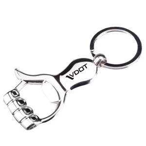 Thumbs up bottle opener key chain key tag