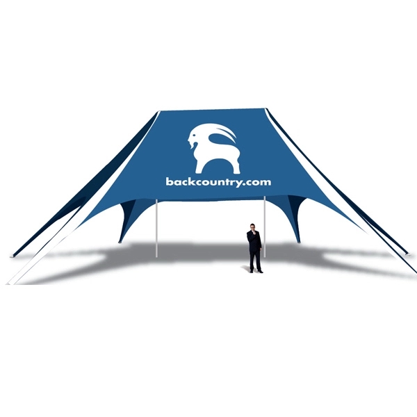 20ft x 63ft Branded Tent with No Graphics