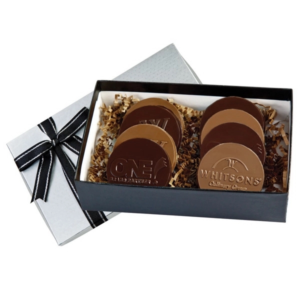 Round Chocolate Cookie and Confection Gift Boxes - Image 1