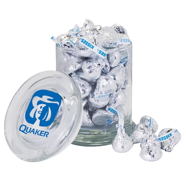 Gourmet Glass Candy Jar filled with Salt Water Taffy - Image 1