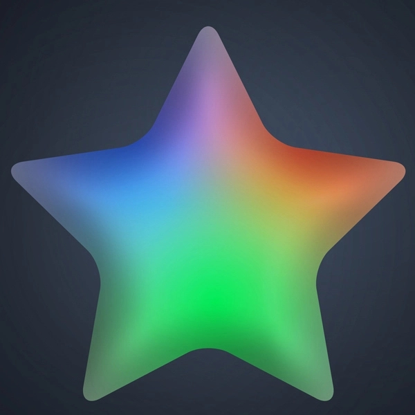 Light Up Aurora Star Color Changing LED Pin - Image 2