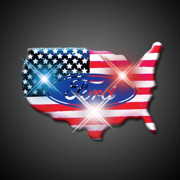 U.S.A. Country Flashing Pin