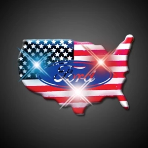 U.S.A. Country Flashing Pin