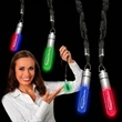 Green 2&quot; LED Light Up Glow Pendant with Lanyard