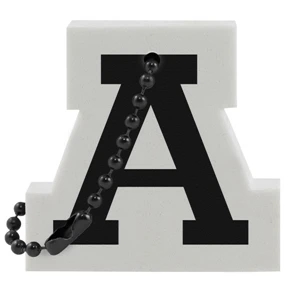 Letter A Floating Key Tag