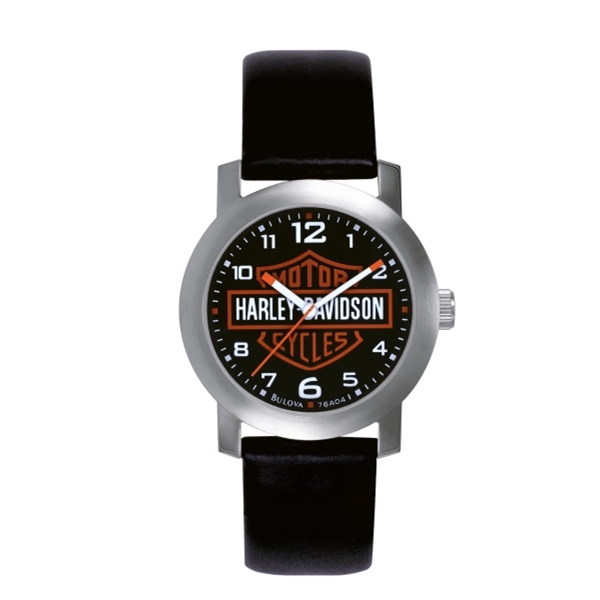 Bulova Men&apos;s Harley-Davidson Strap Watch w/Black Dial