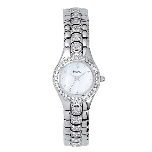 Bulova 96T14 Women&apos;s Crystal Bracelet Watch