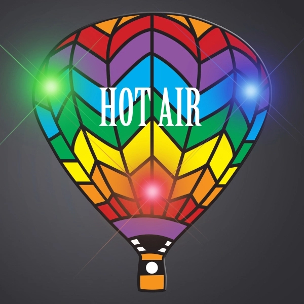 Rainbow Hot Air Balloon Body Light Blinkie - Image 1
