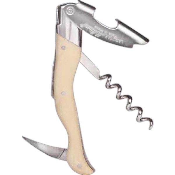 Laguiole Millesime® Corkscrew - Blonde Horn ABS Handle - Image 1