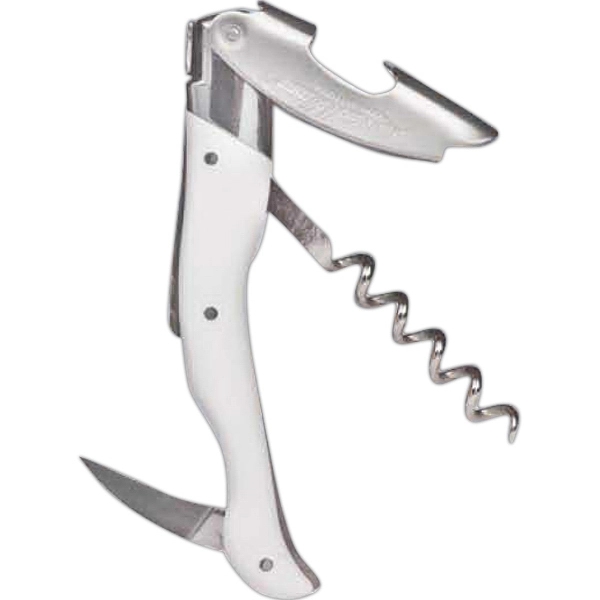 Laguiole Millesime® Corkscrew - White Horn ABS Handle - Image 1