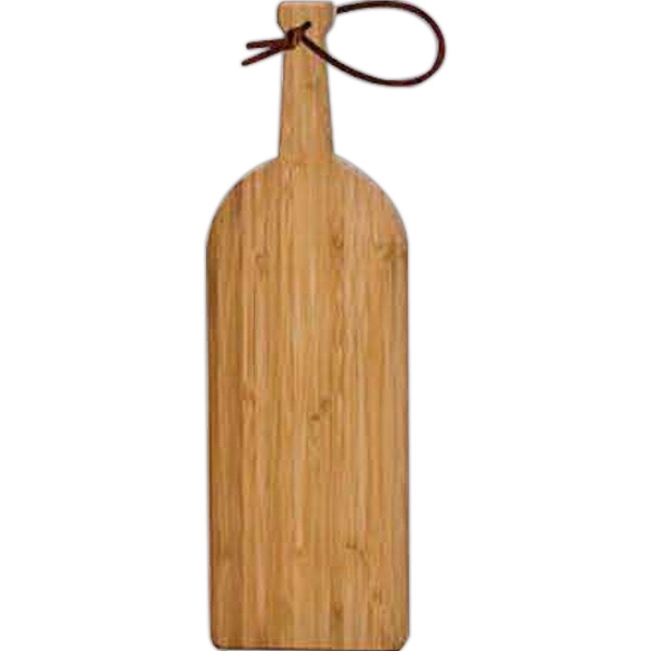 Bamboo Cutting Board, Wine Bottle Shape, Medium - Image 2