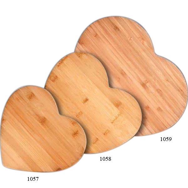 Bamboo Heart Shaped Cutting Board, Large - Image 2