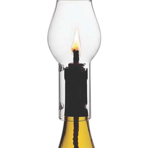 Wine Chimney Ceramic Candle Set, Clear Dome - Image 1
