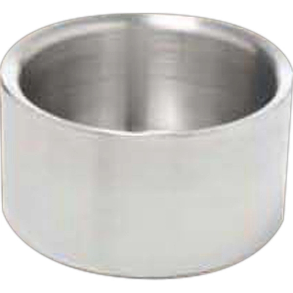 Ascot Double-Wall Bottle Coaster, Stainless Steel - Image 1