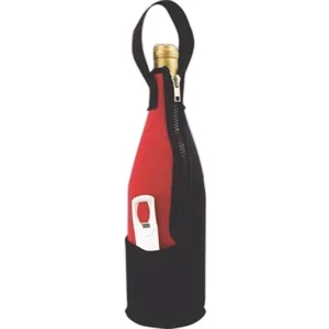 Zip-N-Go Neoprene Wine Bag with Plastic Traveler's Corkscrew