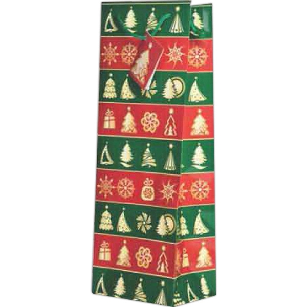 Holiday Wine Bottle Gift Bag Collection - Image 11