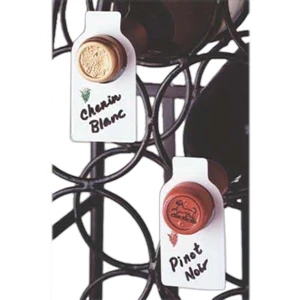 Wine Bottle Plastic ID™ Tags, 250 Each, Bulk Packed