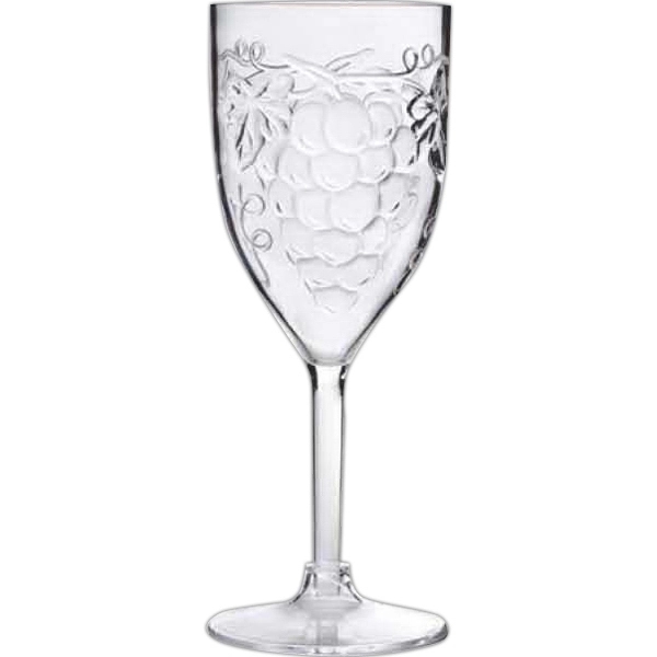 Grape All-Purpose Wine Glass, Acrylic, 10 oz. - Image 1