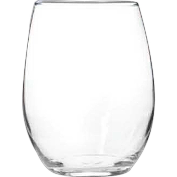 Meritus Stemless Wine Glass, 15 oz. rimfull - Image 1