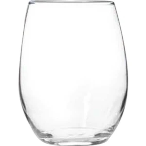 Meritus Stemless Wine Glass, 15 oz. rimfull