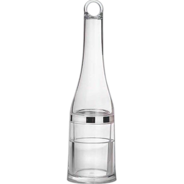 Portage Deluxe Portable Acrylic Wine Chiller, Two-piece, Bas - Image 1