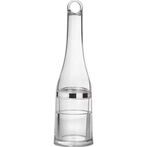 Portage Deluxe Portable Acrylic Wine Chiller, Two-piece, Bas