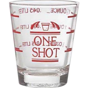 Professional Shot Glass, 2 oz With1/2 oz Lines