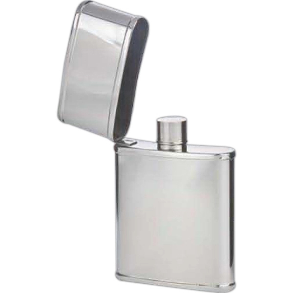 Flip-Top Mini Pocket Flask, 2 1/2 Oz
