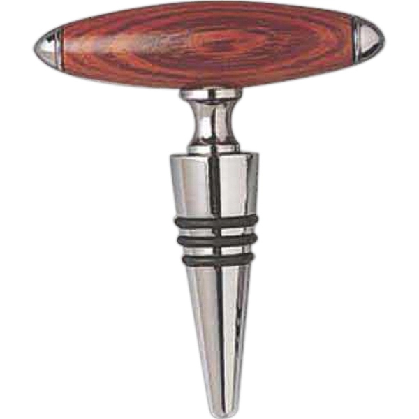 Rosewood Handle Corkscrew Cone/Stopper Combo - 2 pieces - Image 1