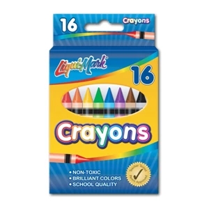16 Pack Crayons - Assorted Colors