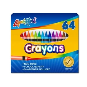 64 Pack Crayons with Sharpener
