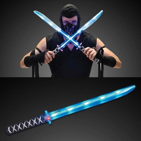 Deluxe Ninja LED Swords w/ Clanging Sounds - Image 1