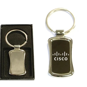 Chrome metal key holder with gift case