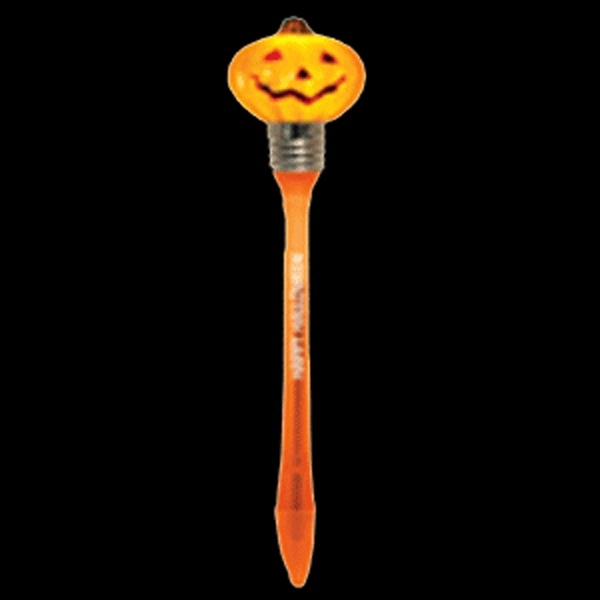 Light Up Pumpkin Top Halloween Pen