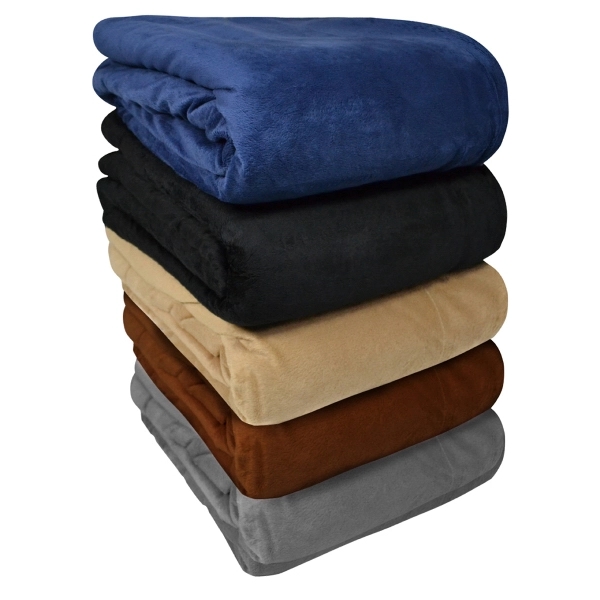 Luxurious Oversize Faux Cozy Mink Sherpa Blanket - Image 1