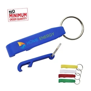 Plastic Bottle Opener Key Ring with full color process