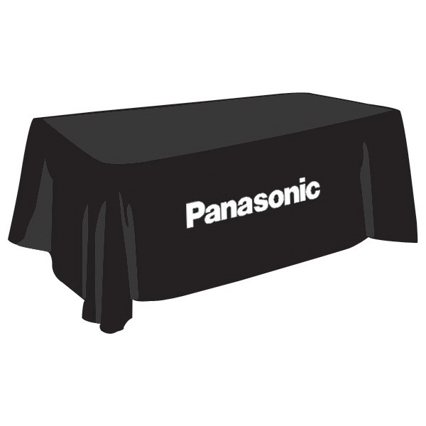 One Color 6 Ft. Draped Table Cover - Image 2