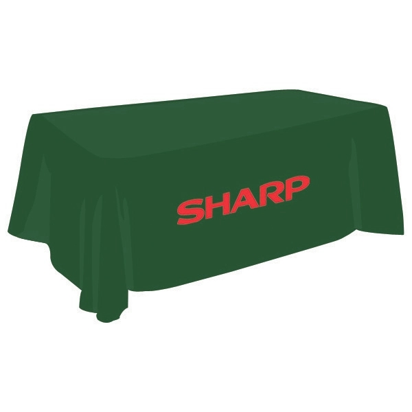 One Color 6 Ft. Draped Table Cover - Image 3