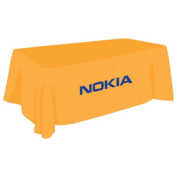 One Color 6 Ft. Draped Table Cover - Image 8