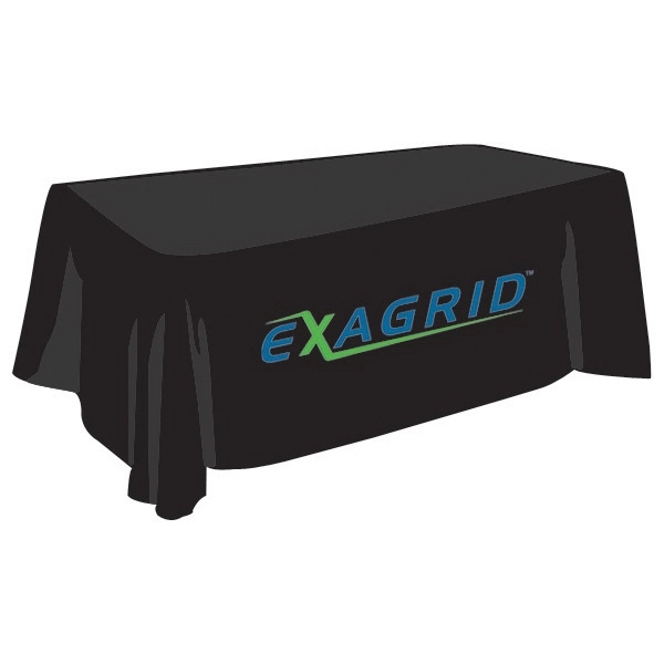 Two Color 8 Ft. Indoor Outdoor event table cloth - Image 2